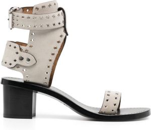 Isabel Marant buckled eyelet-detail sandals Black