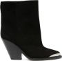 ISABEL MARANT calf suede ankle boots Black - Thumbnail 1