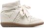 ISABEL MARANT calf suede lace-up sneakers Neutrals - Thumbnail 1