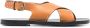 ISABEL MARANT cross-strap slingback sandals Brown - Thumbnail 1