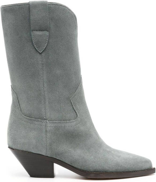ISABEL MARANT Dahope 60mm suede boots Blue
