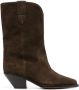 ISABEL MARANT Dahope 60mm suede boots Brown - Thumbnail 1