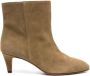 ISABEL MARANT Deone 50mm suede ankle boots Green - Thumbnail 1