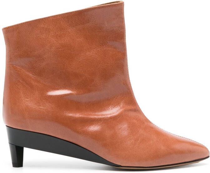 ISABEL MARANT Deyan 55mm pointed-toe booots Brown