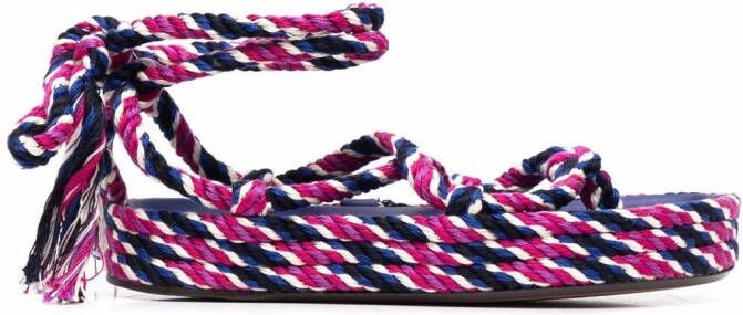 ISABEL MARANT Erol rope sandals Pink