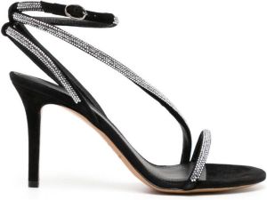Isabel Marant Étoile Atria 90mm leather sandals Silver