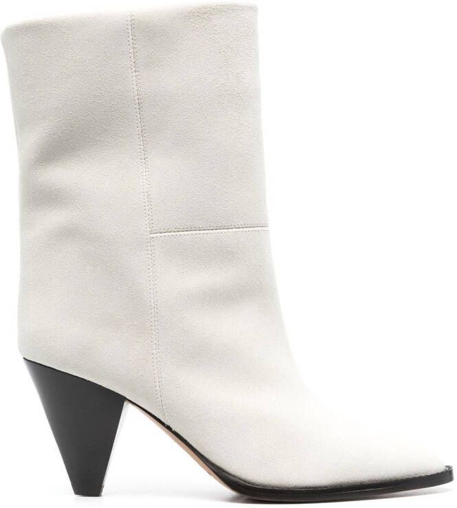 ISABEL MARANT suede 80mm ankle boots Neutrals