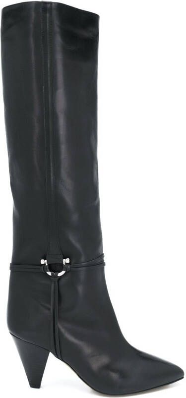 ISABEL MARANT harness-detail boots Black