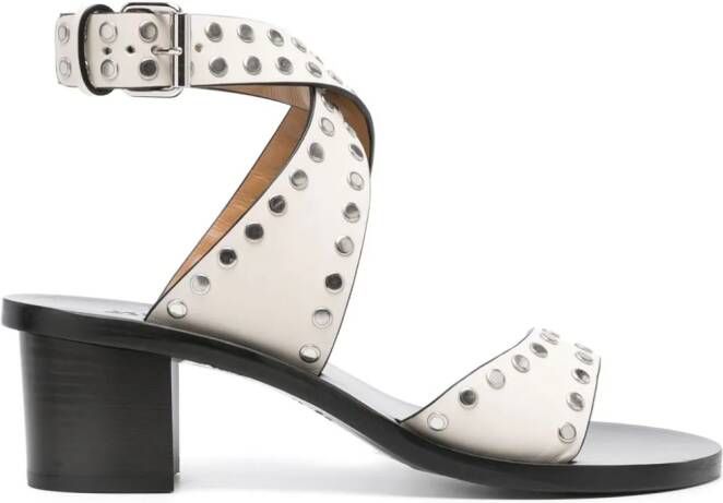 ISABEL MARANT Jillin 50mm studded sandals White