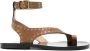 ISABEL MARANT Jiona studed leather sandals Brown - Thumbnail 1