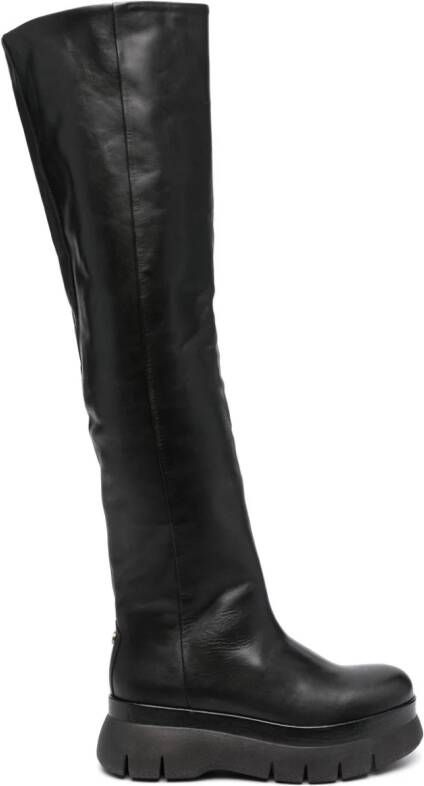 ISABEL MARANT knee-high leather boots Black
