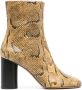 ISABEL MARANT Labee 90mm leather boots Yellow - Thumbnail 1