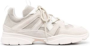 MARANT lace-up leather sneakers Neutrals
