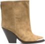 ISABEL MARANT Ladel 90mm suede boots Green - Thumbnail 1