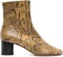 ISABEL MARANT Laeden 50mm leather ankle boots Neutrals - Thumbnail 1