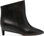 ISABEL MARANT leather asymmetric ankle boots Black - Thumbnail 1