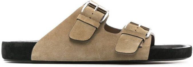 MARANT Lekson double-strap sandals Neutrals