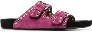 Isabel Marant Lenny double-buckle sandals Pink