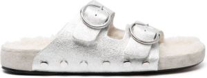 Isabel Marant Lenyo side-buckle slides Silver