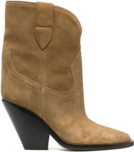 Isabel Marant Leyane high ankle boots Brown