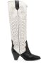 ISABEL MARANT Liela 60mm embroidered leather boots Neutrals - Thumbnail 1