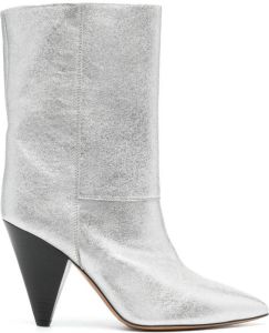 Isabel Marant Locky cone heel boots Grey