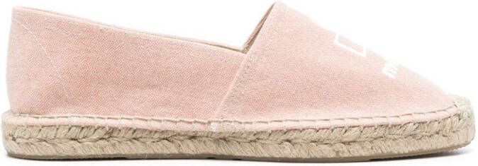 ISABEL MARANT logo-print slip-on espadrilles Pink