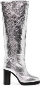 Isabel Marant Lylene metallic boots Silver