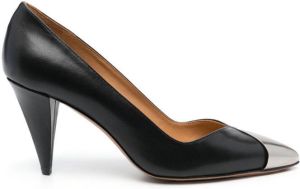 Isabel Marant metal-toe 85mm leather pumps Black