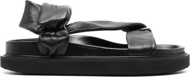 ISABEL MARANT Naori leather sandals Black