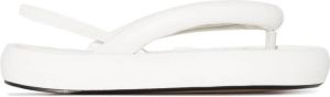 Isabel Marant Orene leather flatform sandals White