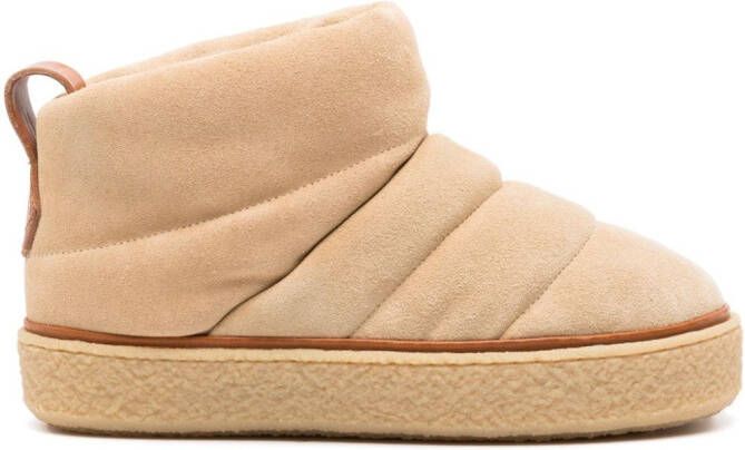 ISABEL MARANT padded suede ankle boots Neutrals