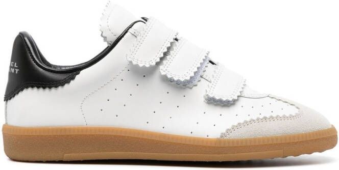 ISABEL MARANT Beth touch-strap sneakers White