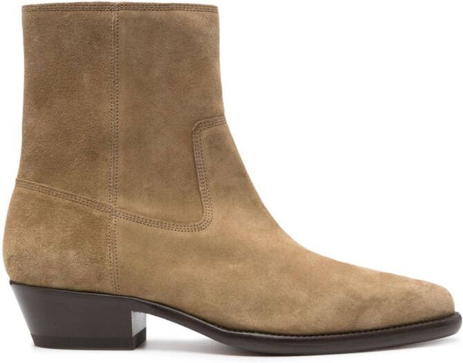 MARANT pointed-toe suede ankle boots Neutrals