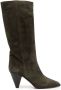ISABEL MARANT Rouxy suede knee-high boots Green - Thumbnail 1