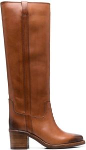 Isabel Marant Seenia High leather boots Brown
