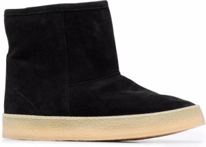 MARANT shearling-lined ankle boots Black