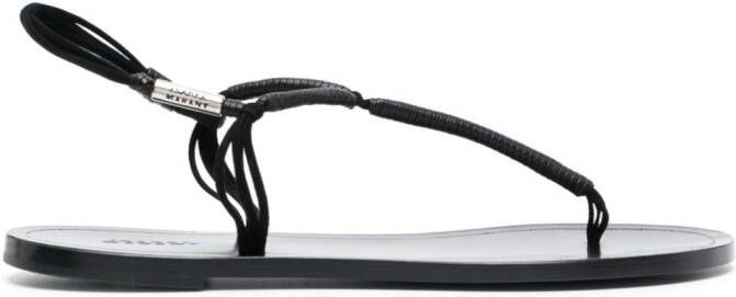 ISABEL MARANT single toe strap sandals Black