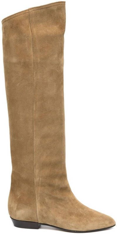 ISABEL MARANT Skarlet knee-length suede boots Neutrals