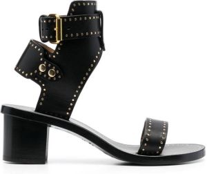 Isabel Marant stud-detail ankle-strap 65mm sandals Black