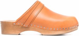 Isabel Marant stud-embellished 45mm clogs Brown