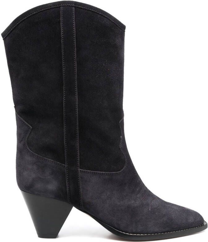 ISABEL MARANT suede 60mm western-style boots Black