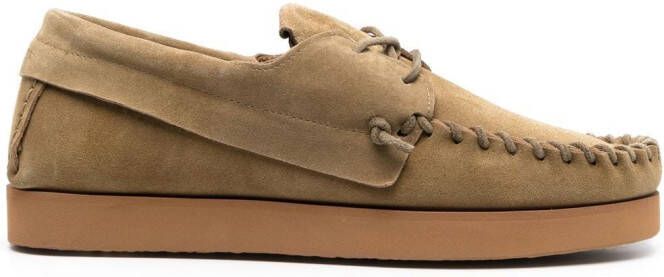 MARANT suede boat shoes Neutrals