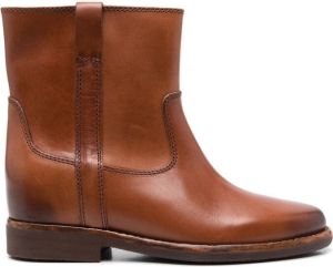 ISABEL MARANT Susee leather ankle boots Brown