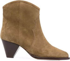 Isabel Marant tapered-heel Western-style boots Brown