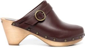 Isabel Marant Thalie leather clogs Red
