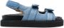 ISABEL MARANT touch-strap denim slingback sandals Blue - Thumbnail 1