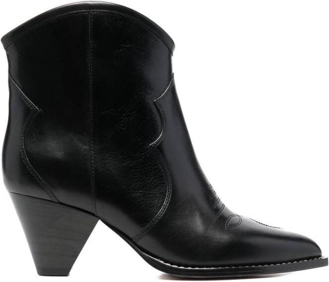 ISABEL MARANT Darizo 70mm leather boots Black