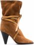 ISABEL MARANT wrap suede boots Brown - Thumbnail 1