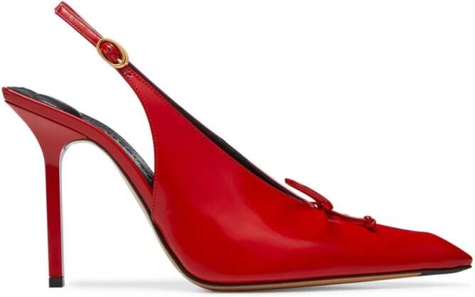 Jacquemus Abra 100mm slingback sandals Red